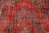 6x10 Red and Multicolor Turkish Overdyed Rug