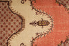 6x10 Peach and Light Brown Turkish Overdyed Rug