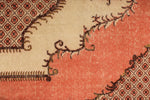 6x10 Peach and Light Brown Turkish Overdyed Rug