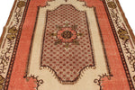 6x10 Peach and Light Brown Turkish Overdyed Rug