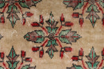 6x9 Ivory and Multicolor Turkish Anatolian Rug