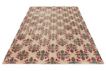 6x9 Ivory and Multicolor Turkish Anatolian Rug