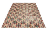 6x9 Ivory and Multicolor Turkish Anatolian Rug