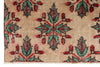 6x9 Ivory and Multicolor Turkish Anatolian Rug