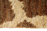 6x9 Light Brown and Ivory Modern Contemporary Rug