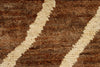 6x9 Light Brown and Ivory Modern Contemporary Rug