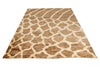 6x9 Light Brown and Ivory Modern Contemporary Rug