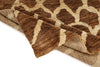 6x9 Light Brown and Ivory Modern Contemporary Rug