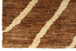 6x9 Light Brown and Ivory Modern Contemporary Rug