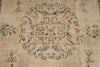 6x9 Ivory and Multicolor Turkish Overdyed Rug