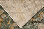 6x10 Green and Camel Turkish Overdyed Rug