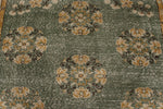 6x10 Green and Camel Turkish Overdyed Rug