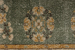 6x10 Green and Camel Turkish Overdyed Rug