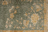 6x10 Green and Camel Turkish Overdyed Rug