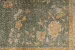 6x10 Green and Camel Turkish Overdyed Rug