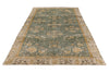 6x10 Green and Camel Turkish Overdyed Rug