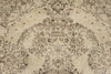 6x9 Ivory and Beige Turkish Overdyed Rug