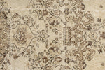 6x9 Ivory and Beige Turkish Overdyed Rug