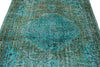 6x8 Blue and Green Turkish Overdyed Rug