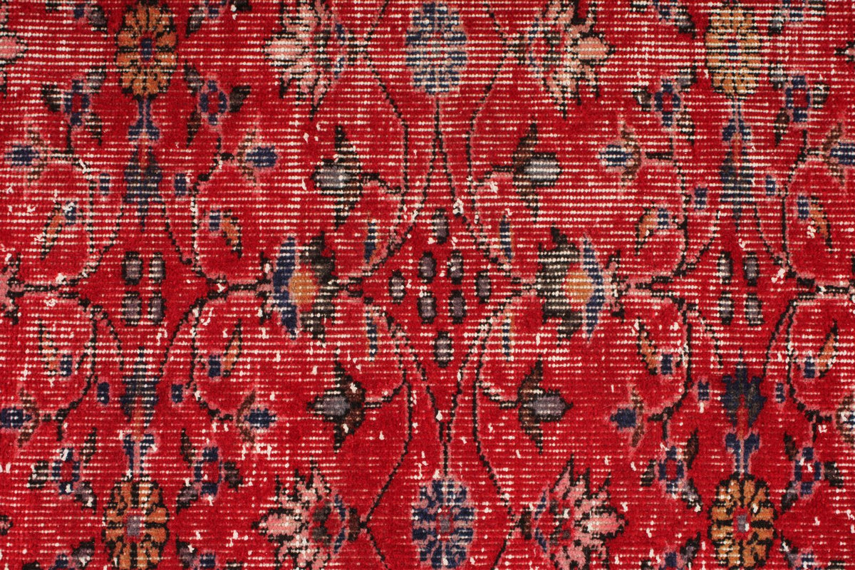 6x10 Red and Navy Turkish Anatolian Rug