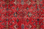 6x10 Red and Navy Turkish Anatolian Rug