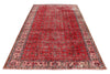 6x10 Red and Navy Turkish Anatolian Rug