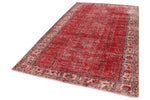 6x10 Red and Navy Turkish Anatolian Rug