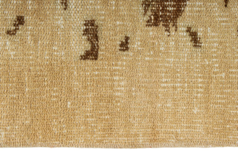 5x9 Beige and Light Brown Turkish Anatolian Rug