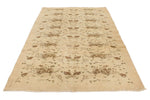 5x9 Beige and Light Brown Turkish Anatolian Rug