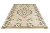 6x9 Ivory and Multicolor Turkish Anatolian Rug