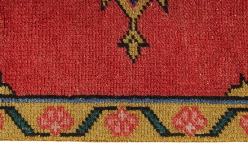 4x12 Red and Navy Anatolian Turkish Tribal Runner