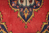 4x12 Red and Navy Anatolian Turkish Tribal Runner