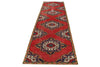 4x12 Red and Navy Anatolian Turkish Tribal Runner