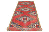 4x12 Red and Navy Anatolian Turkish Tribal Runner