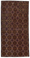 5x10 Purple and Rust Turkish Anatolian Rug