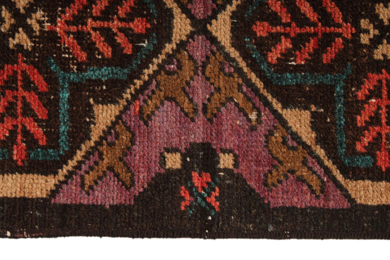 5x10 Purple and Rust Turkish Anatolian Rug