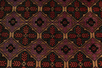 5x10 Purple and Rust Turkish Anatolian Rug