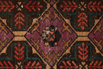 5x10 Purple and Rust Turkish Anatolian Rug