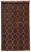 5x10 Purple and Rust Turkish Anatolian Rug