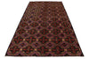 5x10 Purple and Rust Turkish Anatolian Rug