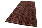 5x10 Purple and Rust Turkish Anatolian Rug