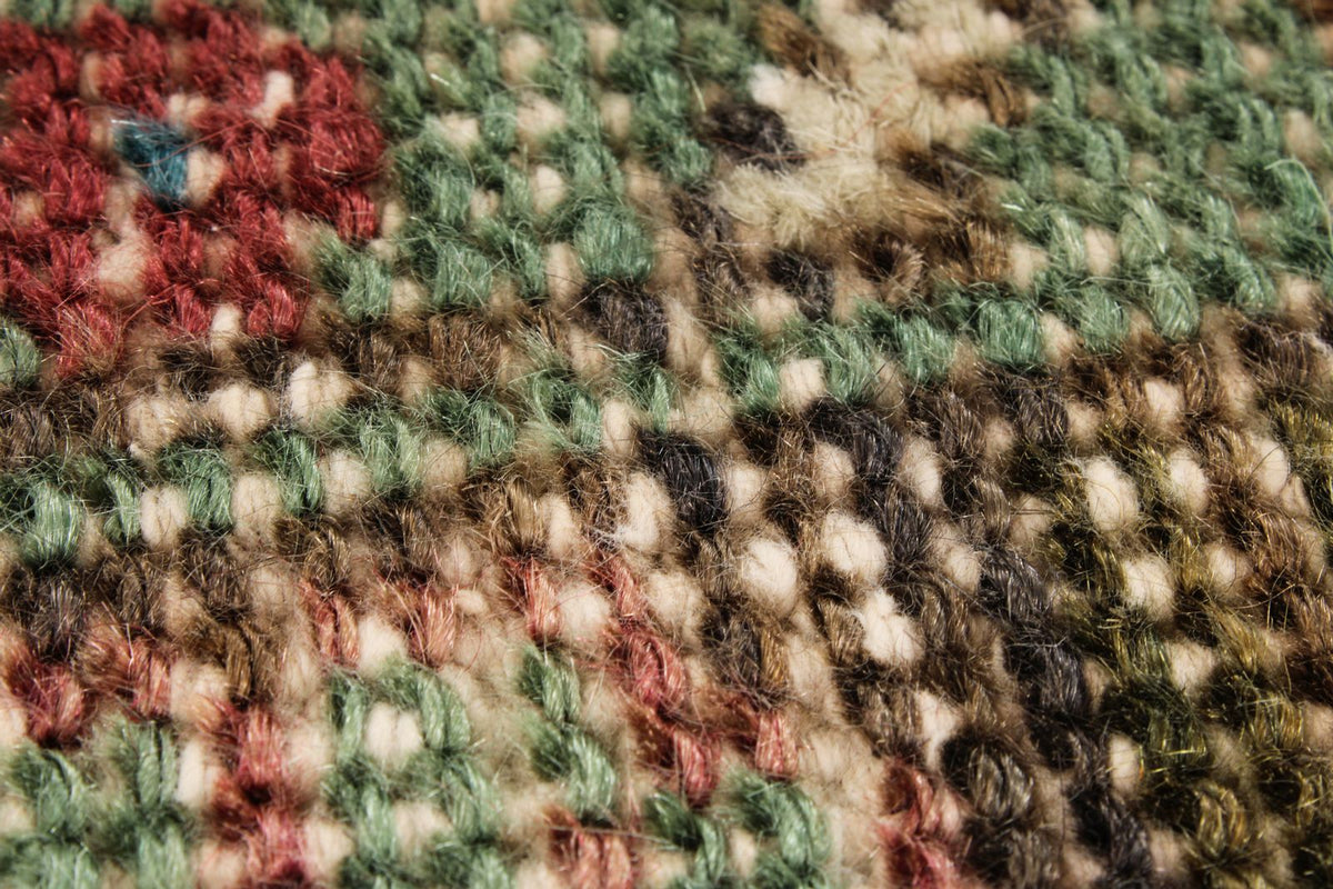 3x9 Dark Rust and Multicolor Anatolian Turkish Tribal Runner