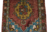 3x9 Dark Rust and Multicolor Anatolian Turkish Tribal Runner