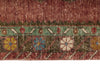 3x9 Dark Rust and Multicolor Anatolian Turkish Tribal Runner