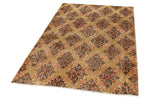 4x6 Camel and Multicolor Turkish Anatolian Rug