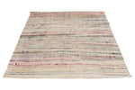 5x6 Multicolor and White Turkish Tribal Rug