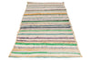 3x7 Multicolor and Ivory Turkish Tribal Runner