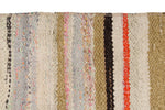 3x7 Multicolor and Ivory Turkish Tribal Runner