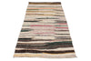 3x7 Multicolor and Ivory Turkish Tribal Runner