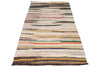 3x7 Multicolor and Ivory Turkish Tribal Runner